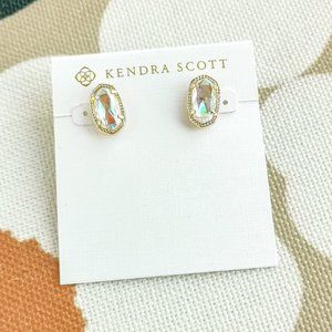 Kendra Scott Ellie Stud Earrings | Gold | Dichroic Glass